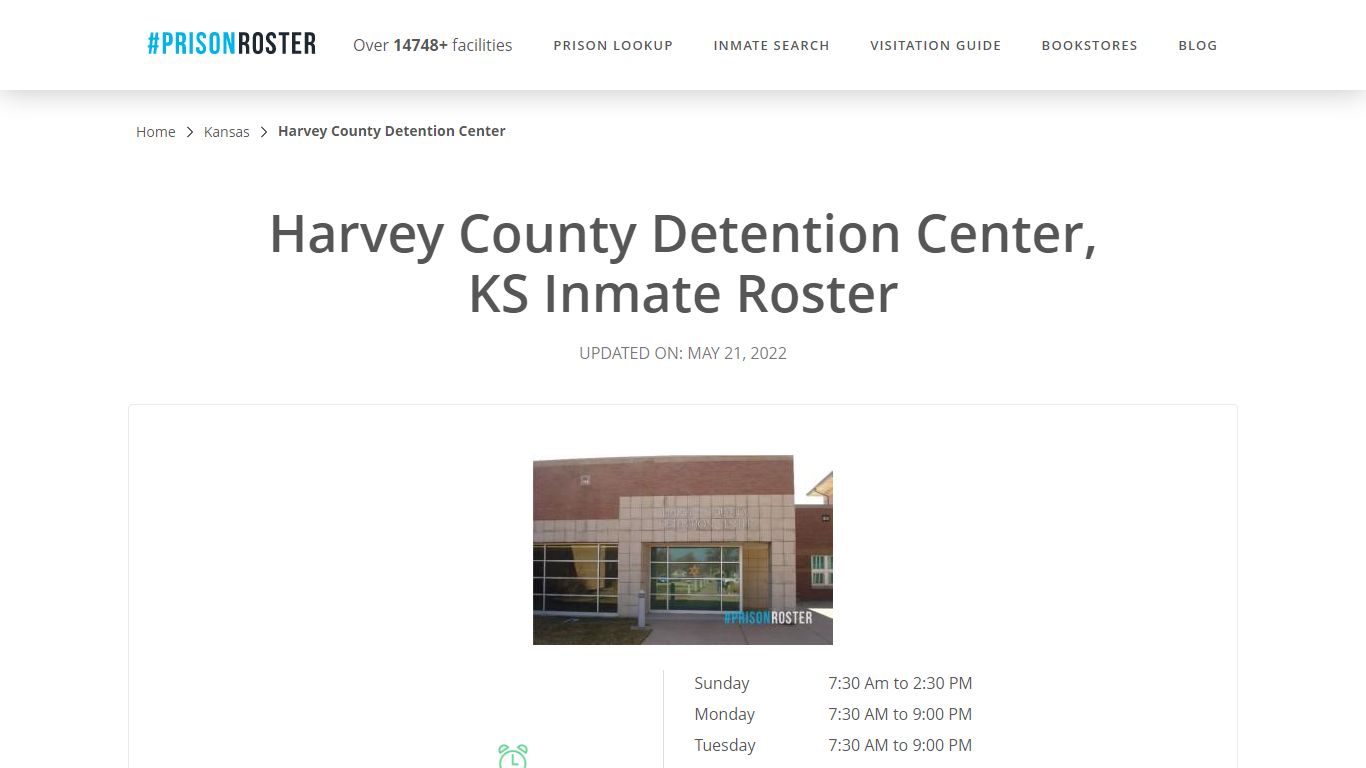Harvey County Detention Center, KS Inmate Roster